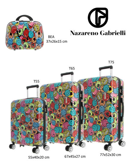 Immagine di AMERICAN TOURISTER - TROLLEY PETROLIO IN ABS 4 RUOTE CON COMBINAZIONE TSA