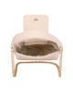 Immagine di ENRICO COVERI - Tracollina verticale beige con un manico, mini patta e catenina