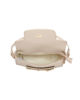 Immagine di ENRICO COVERI - Borsa a mano beige con patta e morsetto, tracolla removibile