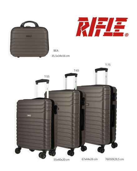 Immagine di RIFLE - TROLLEY BRONZO IN ABS 4 RUOTE