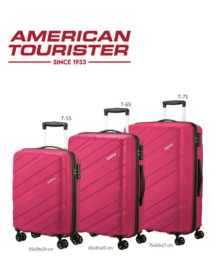 Immagine di AMERICAN TOURISTER - TROLLEY FUXIA IN ABS 4 RUOTE CON COMBINAZIONE TSA