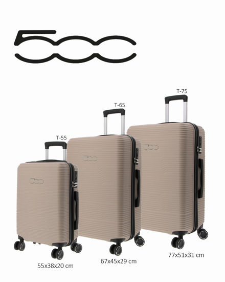 Immagine di TROLLEY ABS 4DOPPIE RUOTE RIGHE ORIZZ.