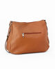 Immagine di DIVAS - Borsa cuoio con tasca frontale e tracolla nastro in VERA PELLE - MADE IN ITALY
