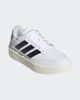 Immagine di ADIDAS - SCARPA COURTBLOCK BOLD BIANCA CON BANDE NERE JI2202
