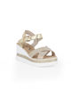 Immagine di MISS GLOBO - Sandalo beige con sottopiede in VERA PELLE e cinturini incrociati, tacco 7CM