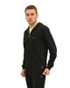 Immagine di KEY UP - FELPA NERA DA UOMO FULL ZIP  CON CAPPUCCIO