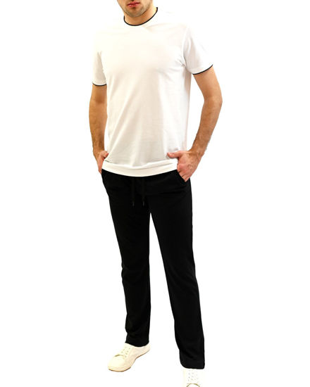 Immagine di KEY UP - PANTALONE NERO DA UOMO IN JERSEY FONDO DRITTO