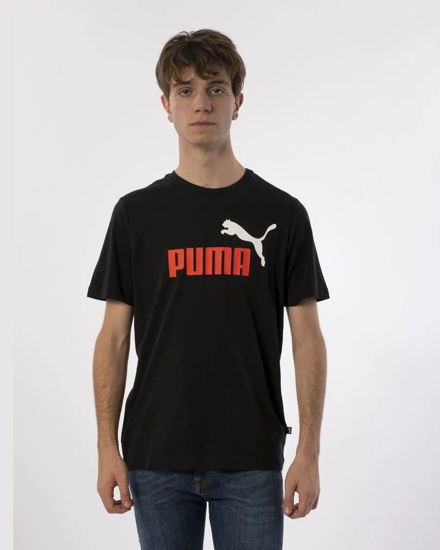 Immagine di T-SHIRT MM ESS+ 2 COL LOGO TEE BLACK-RED