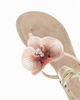 Immagine di GLOBO ROSA - Sandalo infradito lace-up platino con fiore