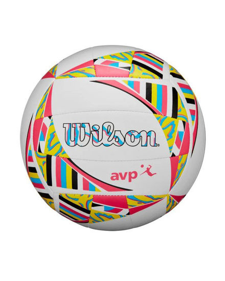 Immagine di PALLONE AVP MOVEMENT VB NEW WHT-PIK-YEL