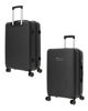 Immagine di FIAT 500 - TROLLEY NERO  IN ABS 4 RUOTE CON COMBINAZIONE TSA