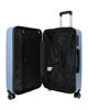 Immagine di FIAT 500 - TROLLEY CELESTE  IN ABS 4 RUOTE CON COMBINAZIONE TSA