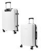 Immagine di FIAT 500 - TROLLEY BIANCO  IN ABS 4 RUOTE CON COMBINAZIONE TSA