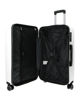 Immagine di FIAT 500 - TROLLEY BIANCO  IN ABS 4 RUOTE CON COMBINAZIONE TSA