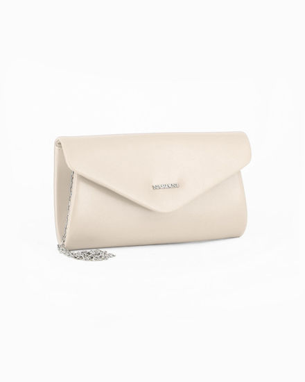 Immagine di POCHETTE PU C/PATTA A PUNTA+LETTERING