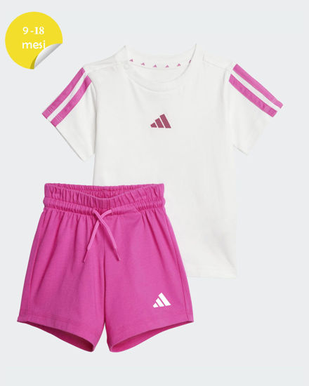Immagine di SET SHORT+T-SH.MM T-SET 160 WHITE-FUXIA