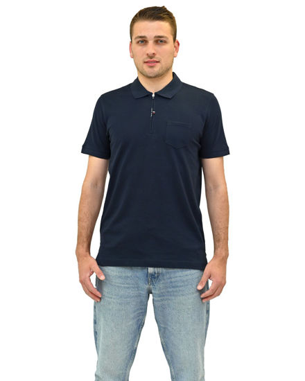 Immagine di POLO MM PQ 1/2 ZIP C/TASCHINO TU NAVY
