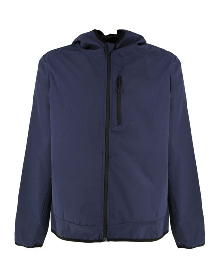 Immagine di GIUBBINO C/CAPP.SOFTSHELL TEADEO BLU