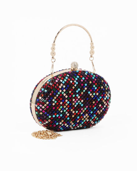 Immagine di CLUTCH OVALE C/MANICO E CHIUSURA METALLO