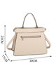 Immagine di ENRICO COVERI - Borsa a mano beige con tasca posteriore e due scomparti interni, tracolla removibile