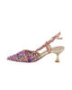 Immagine di MISS GLOBO - Décolleté slingback multicolor con sottopiede in VERA PELLE, tacco 5,5CM
