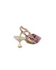 Immagine di MISS GLOBO - Décolleté slingback multicolor con sottopiede in VERA PELLE, tacco 5,5CM
