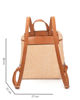 Immagine di NARDINI - Zaino beige in paglia con zip orizzontale