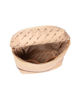 Immagine di NARDINI - Zaino beige in paglia con zip orizzontale