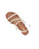 Immagine di MISS GLOBO - Sandalo slingback bianco con cinturini intrecciati e strass