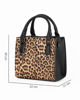 Immagine di NARDINI - Borsa due manici leopardata con ciondoli e tre scomparti principali, tracolla removibile