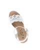 Immagine di MISS GLOBO - Sandalo platform bianco con sottopiede in memory soft e catena, tacco 7CM