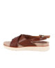 Immagine di ELLEN BLAKE - Sandalo rovere in VERA PELLE con fasce incrociate, tacco 3,5CM