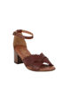 Immagine di ELLEN BLAKE - Sandalo rovere in VERA PELLE con fasce incrociate, tacco 5,5CM