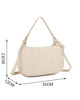 Immagine di ENRICO COVERI - Borsa a spalla beige con tasca frontale , tracolla removibie