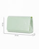 Immagine di DIVAS - Pochette verde con patta tutta strass