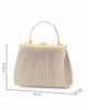 Immagine di DIVAS - Pochette oro rosa in lurex con chiusra a scatto, tracolla removibile