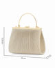 Immagine di DIVAS - Pochette oro in lurex con chiusra a scatto, tracolla removibile