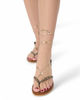 Immagine di MISS GLOBO - Sandalo leopardato infradito lace-up, MADE IN ITALY