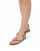 Immagine di MISS GLOBO - Sandalo leopardato infradito lace-up, MADE IN ITALY