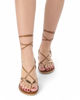 Immagine di MISS GLOBO - Sandalo rose gold infradito lace-up, MADE IN ITALY