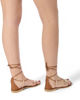 Immagine di MISS GLOBO - Sandalo rose gold infradito lace-up, MADE IN ITALY