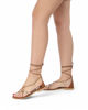 Immagine di MISS GLOBO - Sandalo rose gold infradito lace-up, MADE IN ITALY