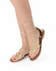 Immagine di MISS GLOBO - Sandalo platino infradito lace-up, MADE IN ITALY