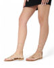 Immagine di MISS GLOBO - Sandalo platino infradito lace-up, MADE IN ITALY
