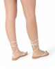 Immagine di MISS GLOBO - Sandalo bianco infradito lace-up, MADE IN ITALY