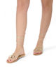 Immagine di MISS GLOBO - Sandalo platino infradito lace-up, MADE IN ITALY