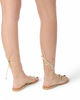 Immagine di MISS GLOBO - Sandalo platino infradito lace-up, MADE IN ITALY