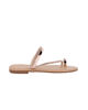 Immagine di BACHATA - Ciabatta infradito rose gold con strass