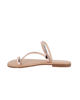 Immagine di BACHATA - Ciabatta infradito rose gold con strass