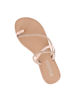 Immagine di BACHATA - Ciabatta infradito rose gold con strass